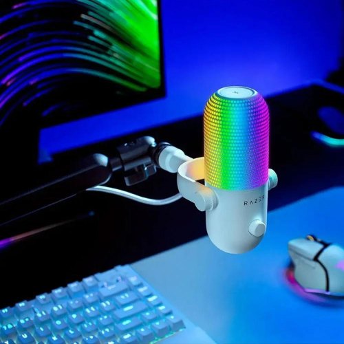 Мікрофон Razer Seiren V3 Chroma, White (RZ19-05060200-R3M1)