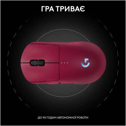 Миша бездротова, ігрова Logitech G Pro 2 Lightspeed, Pink (910-007309)