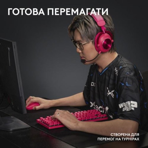 Миша бездротова, ігрова Logitech G Pro X Superlight 2, Magenta (910-006797)