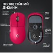 Миша бездротова, ігрова Logitech G Pro X Superlight 2, Magenta (910-006797)