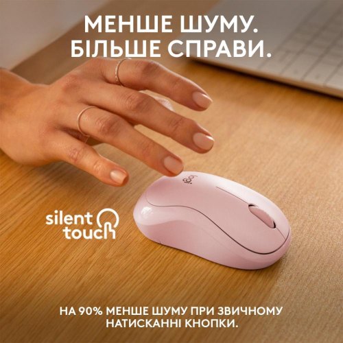 Миша бездротова Logitech M240 Silent, Rose (910-007121)