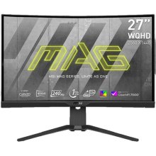 Монітор MSI MAG 275CQRXF, 27 VA, вигнутий, 240Hz, Black