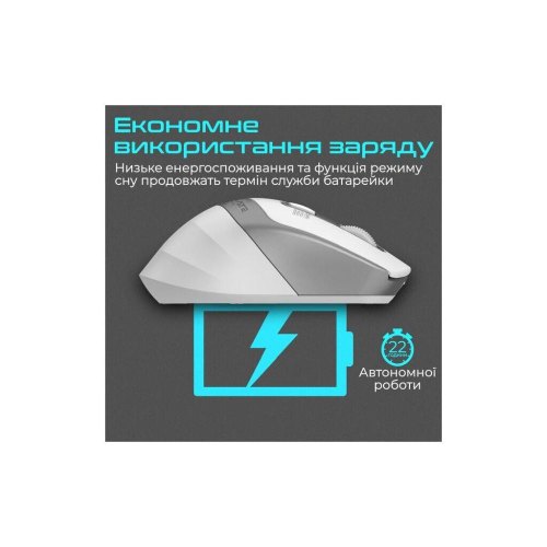 Миша бездротова Promate Samit, White