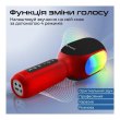 Мікрофон для караоке Promate VocalMic Bluetooth LED, Red