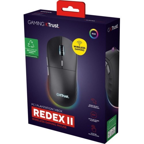 Миша бездротова, ігрова Trust GXT 926 Redex II, Black (25126)