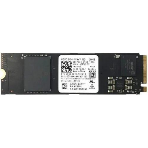 Накопичувач SSD WD SN740, 256GB, M.2 2280, PCIe 4.0 x4, 3D TLC (WD PC SN740 SDDPNQD 256G)