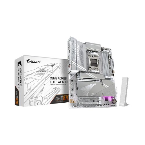Материнська плата Gigabyte X870 Aorus Elite WiFi7 Ice, Socket AM5