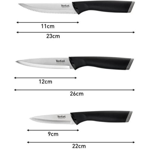Набір ножів Tefal Essential, 3 предмети (K2219455)