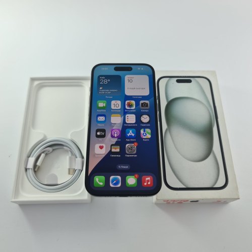 Смартфон Apple iPhone 15 eSIM 512 GB Black USED **