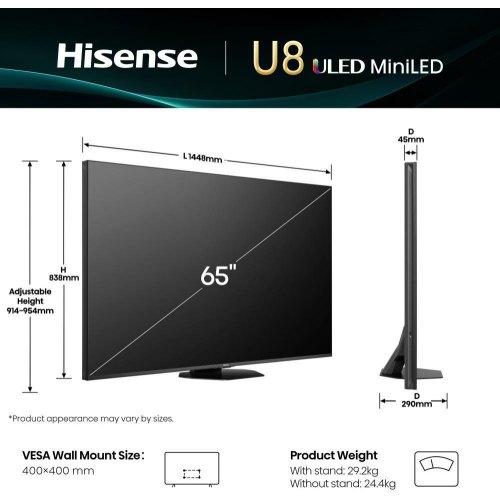 Телевізор HISENSE 65U8Q