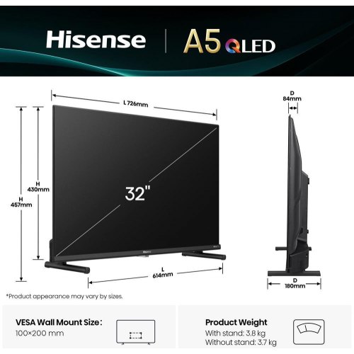 Телевізор HISENSE 32A5Q