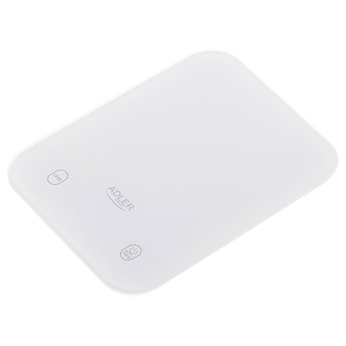 Ваги кухонні, електронні Adler AD 3181W, 10кг, 2хААА, автовимкнення, скло, білі