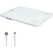 Ваги кухонні, електронні Adler AD 3177W, 10кг, USB Type-C, автовимкнення, скло, білі