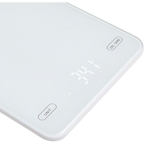 Ваги кухонні, електронні Adler AD 3177W, 10кг, USB Type-C, автовимкнення, скло, білі