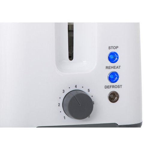 Тостер Adler AD 3216, 1000Вт, 2 відділення, 7 режимів підсмажування, розморожування, підігрів булочок