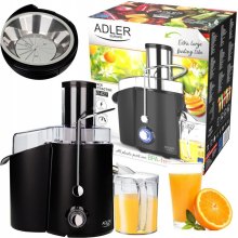 Соковитискач Adler AD 4127, 1000Вт, контейнер для соку 1л, контейнер для м'якоті 2л, чорний