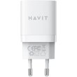 Мережевий зарядний пристрій Havit HV-UC30 PRO-WH, USB Type-A/USB Type-C, GaN, 30W, White