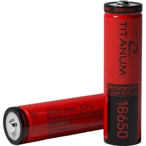 Акумулятор TITANUM, Li-ion, 18650, без захисту, 2000mAh, bulk, 1шт