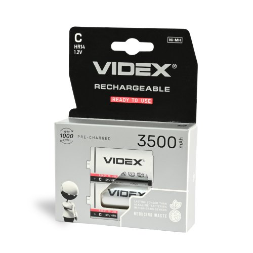 Акумулятор VIDEX, HR14/C, 3500mAh, 2шт