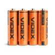 Батарейка VIDEX, сольова, R6P/AA, 4шт