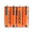 Батарейка VIDEX, сольова, R6P/AA, 4шт