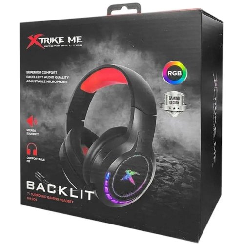 Гарнітура дротова, ігрова XTRIKE ME GH-904, USB, RGB
