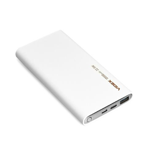 Зовнішній акумулятор Powerbank VIDEX VPB-310-W, 10000mAh, 22.5W, White