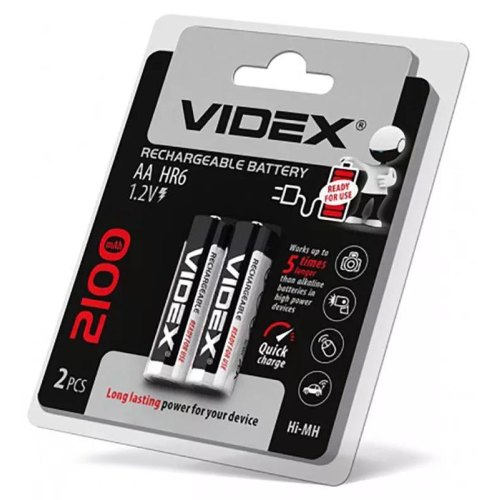 Акумулятор VIDEX, HR6/AA, 2100mAh, 2шт