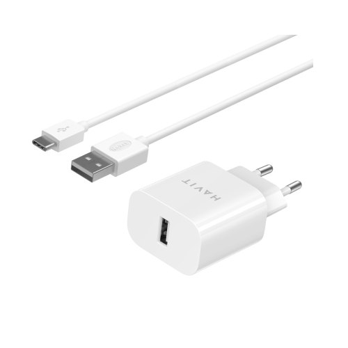 Мережевий зарядний пристрій Havit HV-ST113, USB Type-A, кабель USB Type-A to USB Type-C