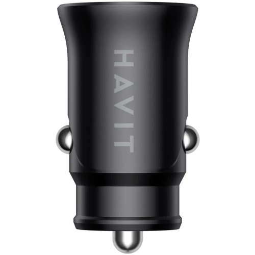 Автомобільний зарядний пристрій Havit HV-CC2022, 20W, USB Type-A/USB Type-C, Black