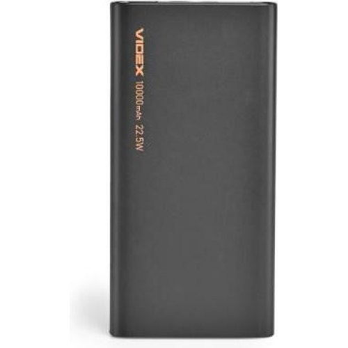 Зовнішній акумулятор Powerbank VIDEX VPB-310-B, 10000mAh, 22.5W, Black
