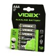 Батарейка VIDEX, лужна, LR03/AAA, 12шт