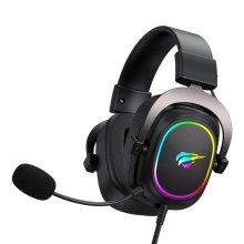 Гарнітура дротова, ігрова Havit HV-H2002P-BO Plug, USB, 7.1, Black