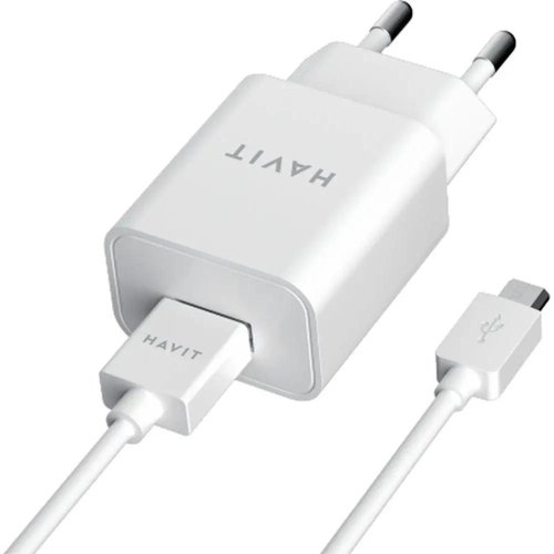 Мережевий зарядний пристрій Havit HV-ST111, USB Type-A, кабель USB Type-A to Micro USB