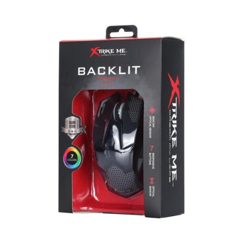 Миша дротова, ігрова XTRIKE ME GM-216, RGB, Black
