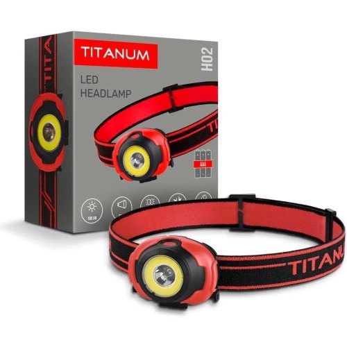 Ліхтарик налобний, світлодіодний TITANUM TLF-H02, 100Lm, 6500K