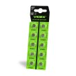 Батарейка годинникова VIDEX, AG7/LR926, 10шт