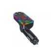 FM-модулятор Havit HV-FM813BT, 2xUSB Type-A/1xUSB Type-C, RGB, Black
