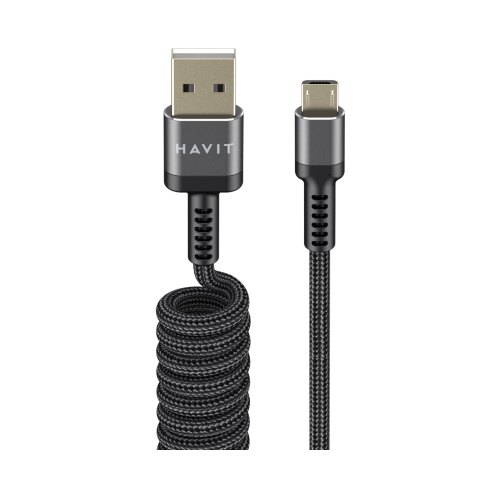 Кабель Havit HV-CB6250, USB Type-A to Micro USB, 2.4A, 1.5м