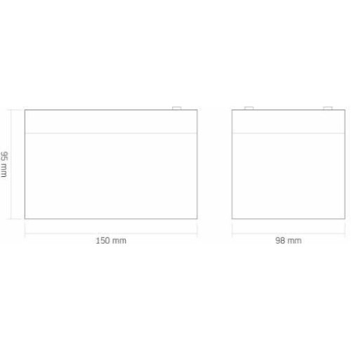 Акумуляторна батарея VIDEX 6FM12, свинцево-кислотна, 12V/12Ah