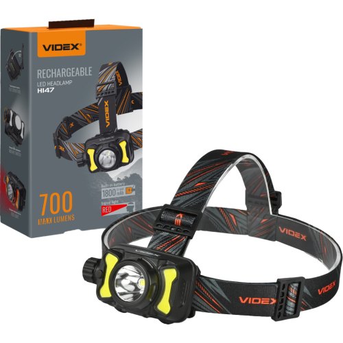 Ліхтарик налобний, світлодіодний VIDEX VLF-H147, 700Lm, 5000K