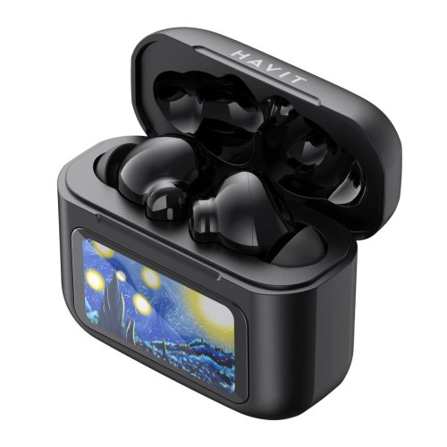 Навушники бездротові TWS Havit HV-TW956-BK, ANC, Black