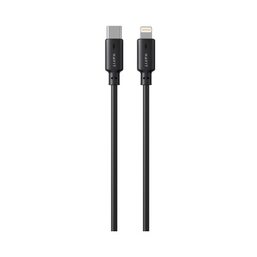 Кабель Havit HV-CB304C, USB Type-C to Lightning, PD30W, 1м, Black
