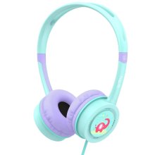 Навушники дротові Havit HV-H210d, Green/Purple