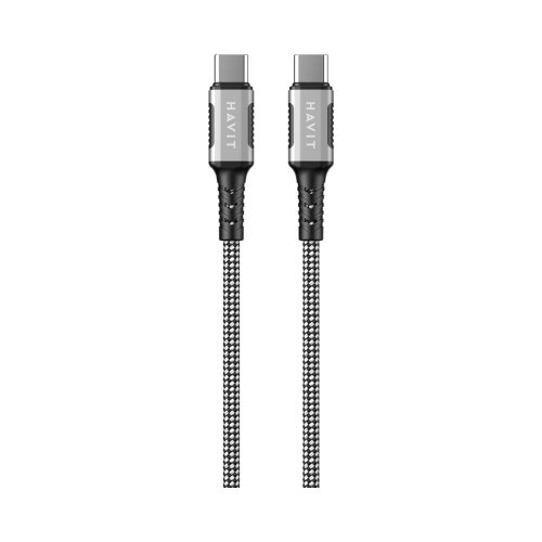 Кабель Havit HV-CB6297, магнітний, USB Type-C to USB Type-C, PD60W, 3A, 1м