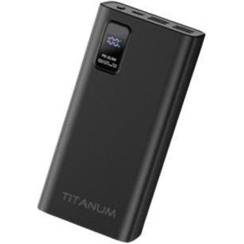 Зовнішній акумулятор Powerbank TITANUM TPB-728S-B, 30000mAh, 22.5W, Black