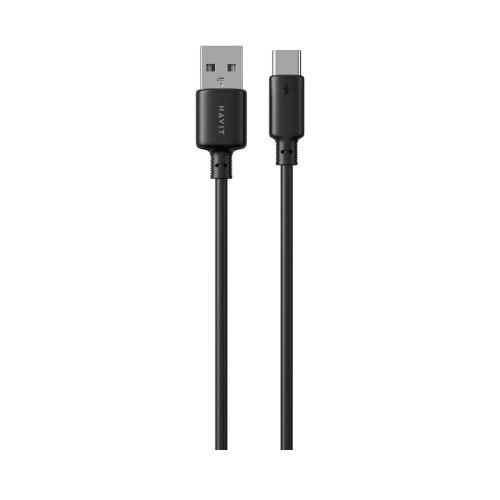Кабель Havit CB302C, USB Type-A to USB Type-C, 3A, 1м, Black