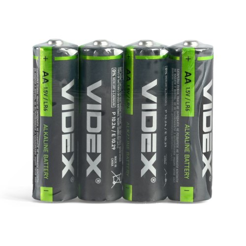 Батарейка VIDEX, лужна, LR03/AAA, 4шт