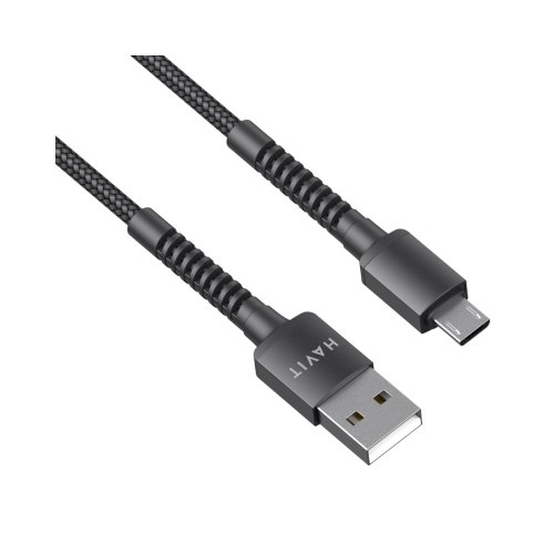Кабель Havit HV-CB6195, USB Type-A to Micro USB, 2.1A, 1м