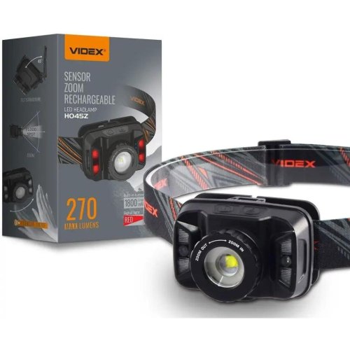 Ліхтарик налобний, світлодіодний VIDEX VLF-H045Z, 270Lm, 5000K